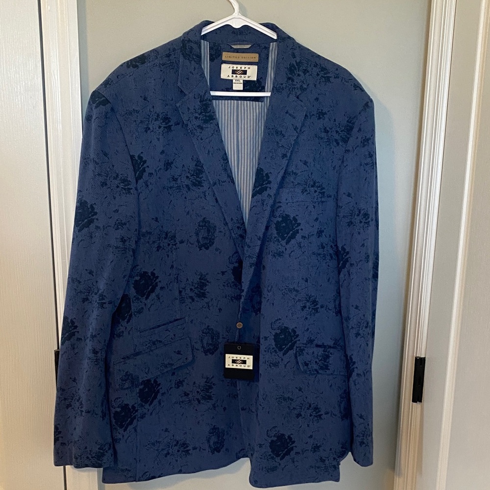 Joseph Abboud Navy Floral Blazer